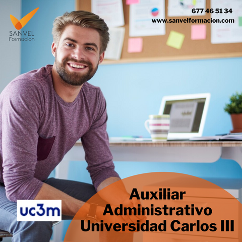 Test + Simulacros Auxiliar Administrativo de la Universidad Carlos III