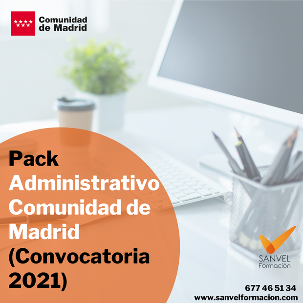 Pack Administrativo de la Comunidad de Madrid (Convocatoria 2021)