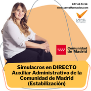 Simulacros en directo de Auxiliar Administrativo de la Comunidad de Madrid (Estabilización) con Cris