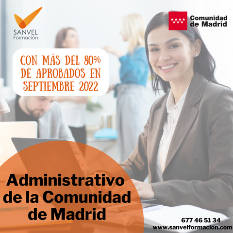 Curso Administrativo de la Comunidad de Madrid (Convocatoria 2021)