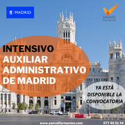 Curso Intensivo de Auxiliar Administrativo de Madrid
