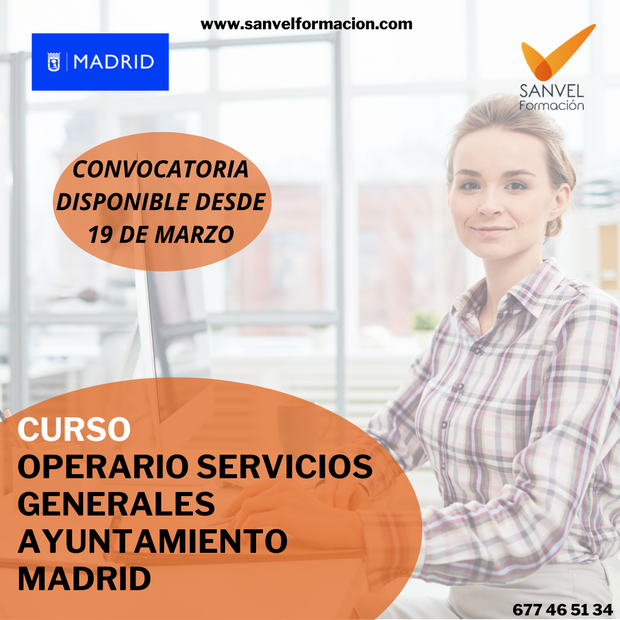 Curso de Operario/a de Servicios Generales del Ayuntamiento de Madrid